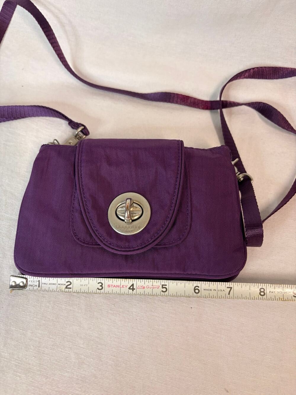 Baggallini Purple Crossbody Organizer Bag + Matching Coin Purse